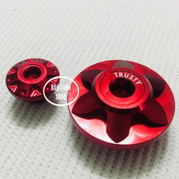 Ốc mâm lửa trang trí xe Exciter,Sirius (màu Đỏ)