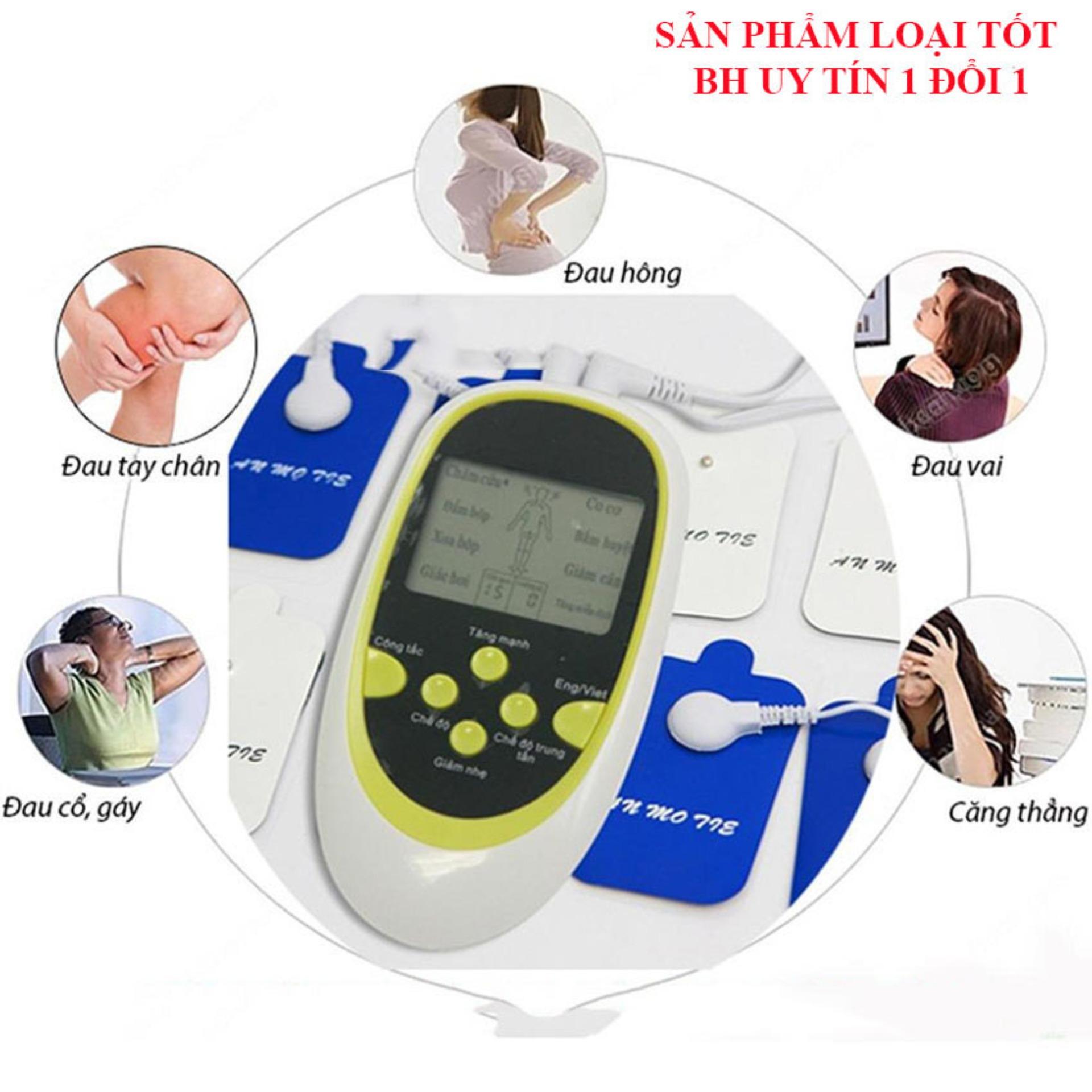 Máy xoa bóp bấm huyệt Máy massage bấm huyệt - Máy massage trị liệu 8 miếng dán xoa bóp châm cứu bấm huyệt S8 - BH Uy Tín 1 đổi 1 bởi Tech Smith
