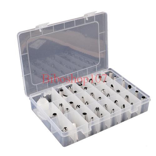 Bộ 41 đui bắt bông kem inox kèm chốt