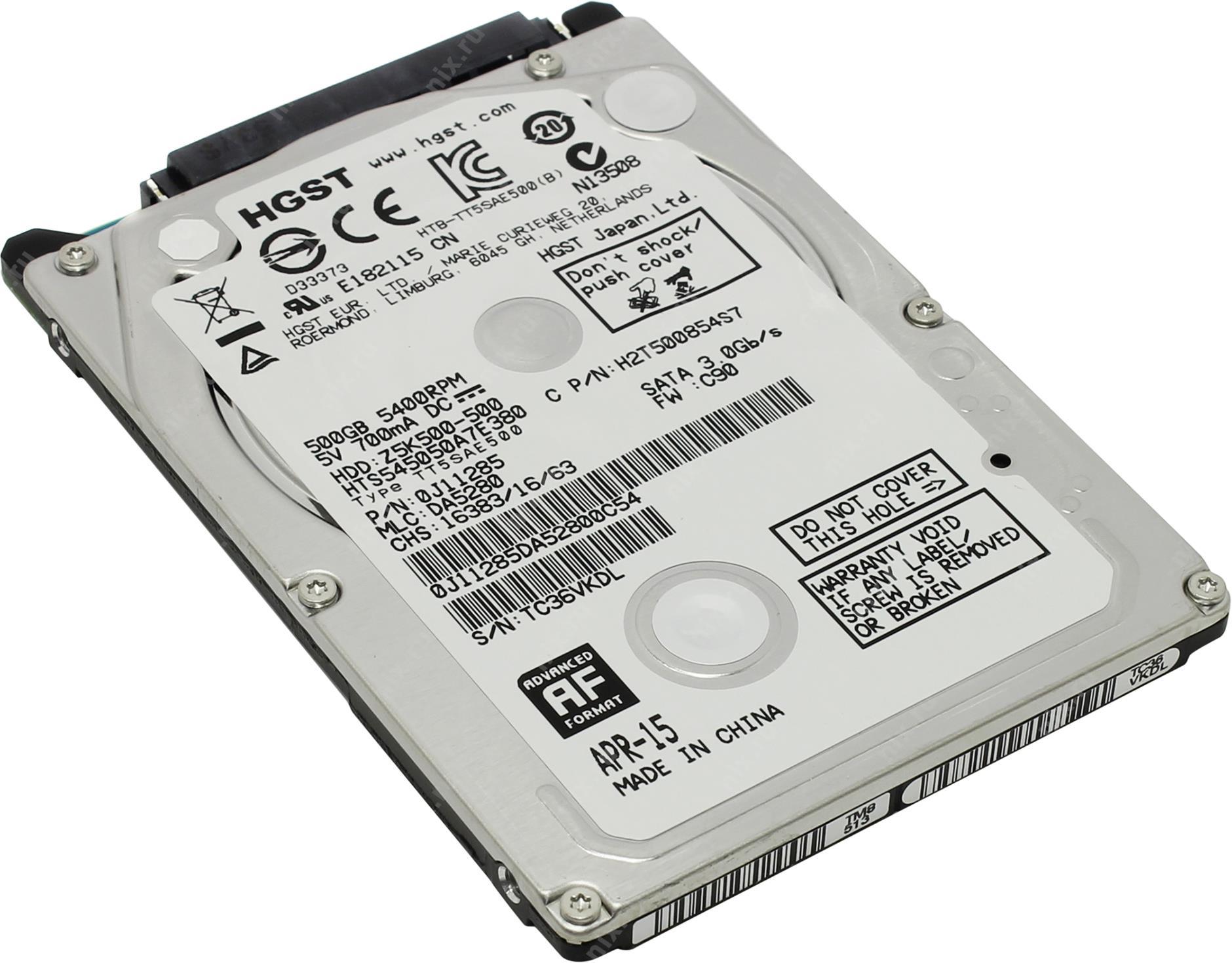  HDD Laptop HGST/HITACHI 500G 