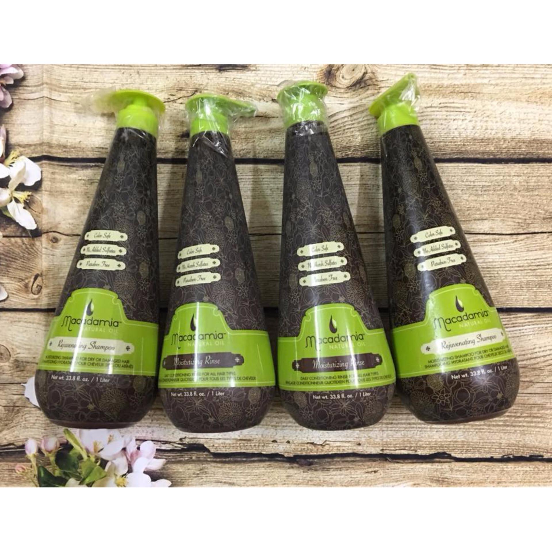 Cặp dầu gội/xả Macadamia siêu dưỡng ẩm trẻ hóa tóc 1000ml (1 gội + 1 xả)