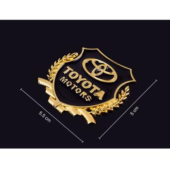 Huy hiệu logo bông lúa xe hơi TOYOTA