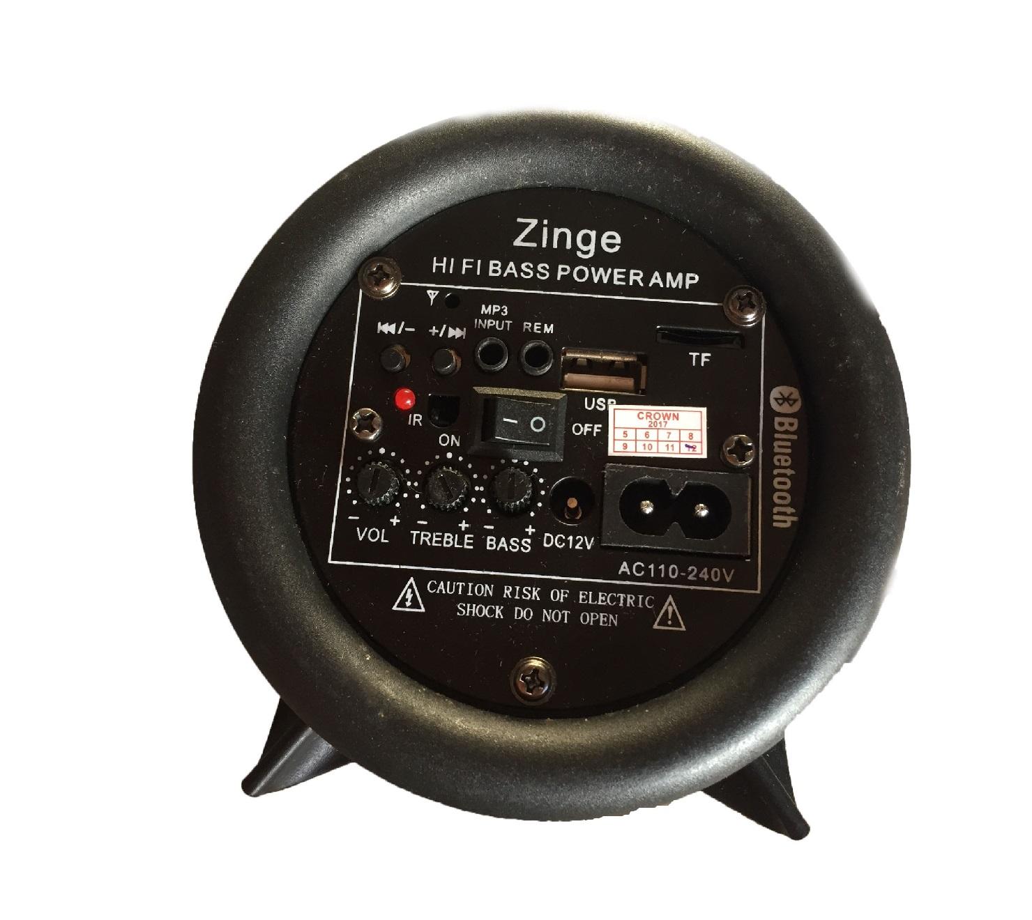 [HCM]Loa di động Car-Subwoofer cỡ số 4  Có Bluetooth (Đen)