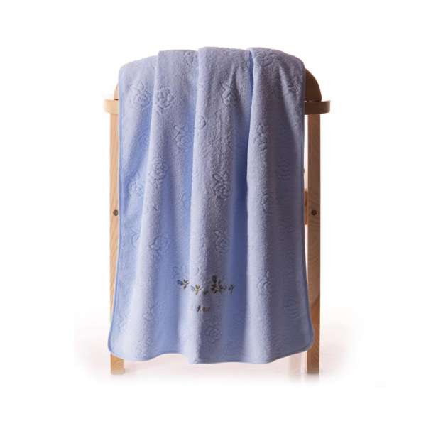 KING SHORE 2385 H 100% Cotton Hoa Hồng Bánh Mì Bên Khăn Tắm