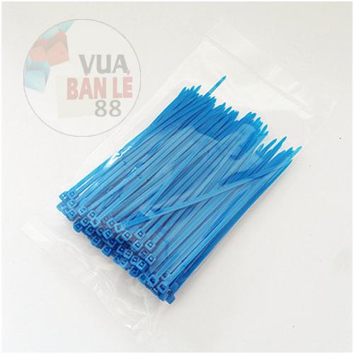 Bộ 100 sợi Dây Rút Nhựa Size 3*100 (xanh dương) 10cm