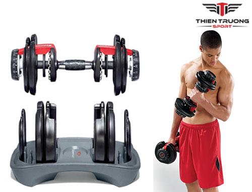 Bowflex Bộ Tạ Tay Điều Chỉnh 1090 Từ 4.5kg Đến 40.8kg Kèm Khay Đựng Chuyên Nghiệp Bảo Hành 1 Năm