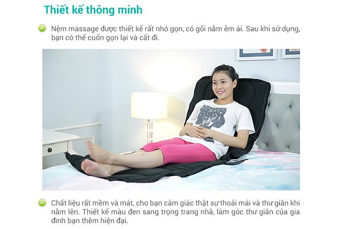 Nệm massage toàn thân Bella 10 điểm