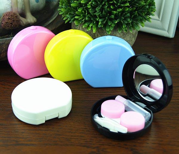 Khay gương đựng lens tròn tròn xinh xắn