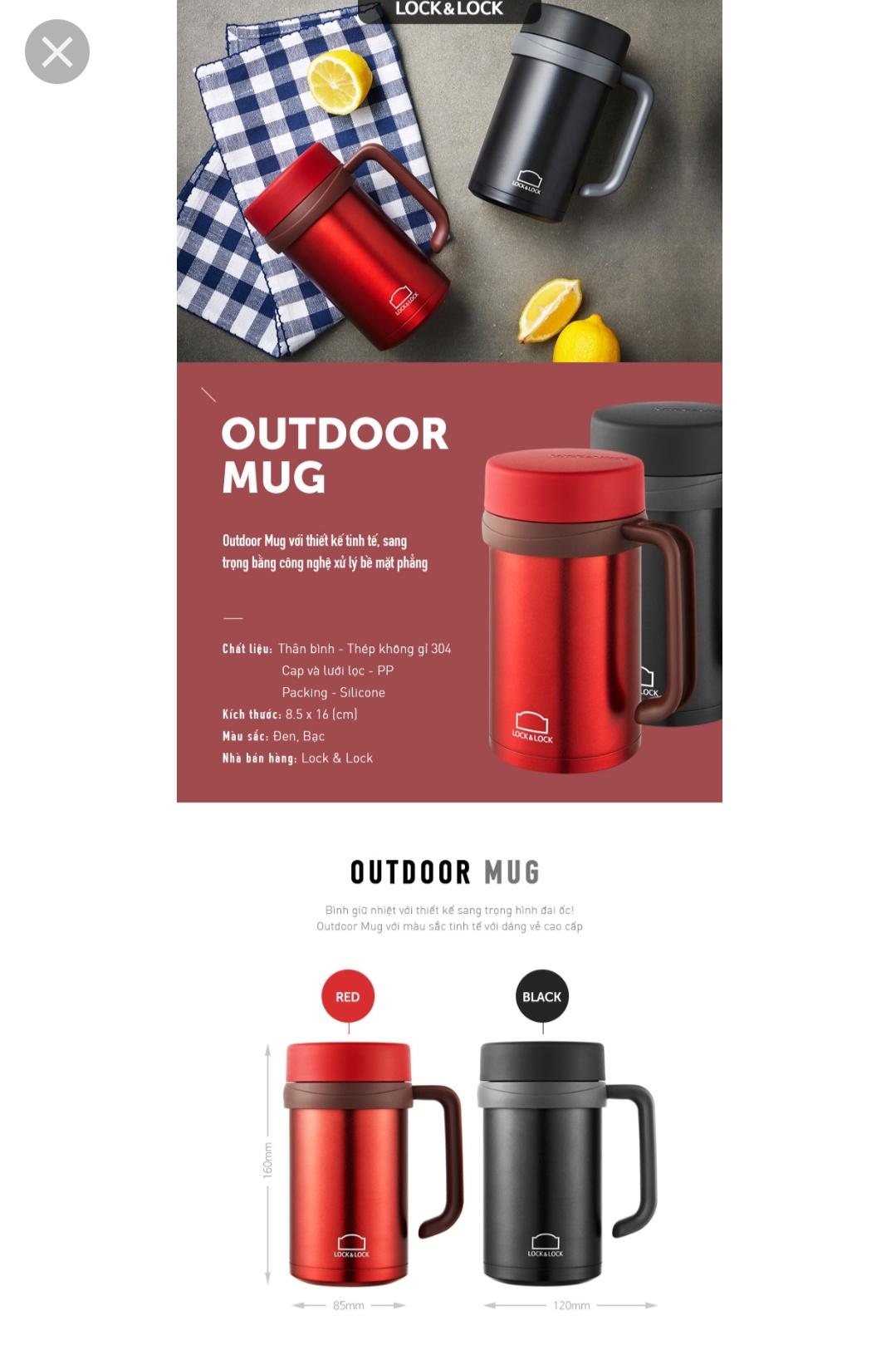 [HCM]Ly giữ nhiệt lock lock 500ml