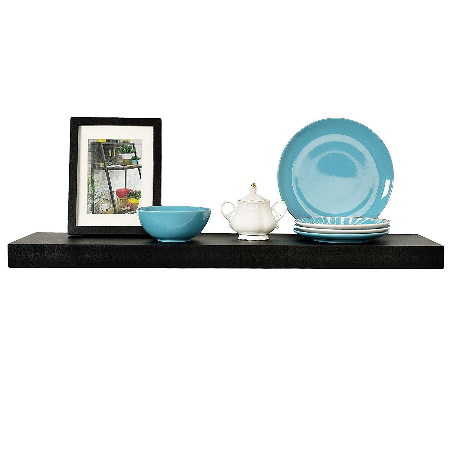 Floating shelf coal 90x19.5x3 cm