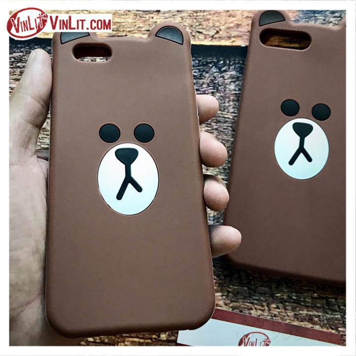 Ốp lưng Iphone silicon gấu brown ốm dễ thương ( ip 6 / 6s ) - IPP181022A3AIP6