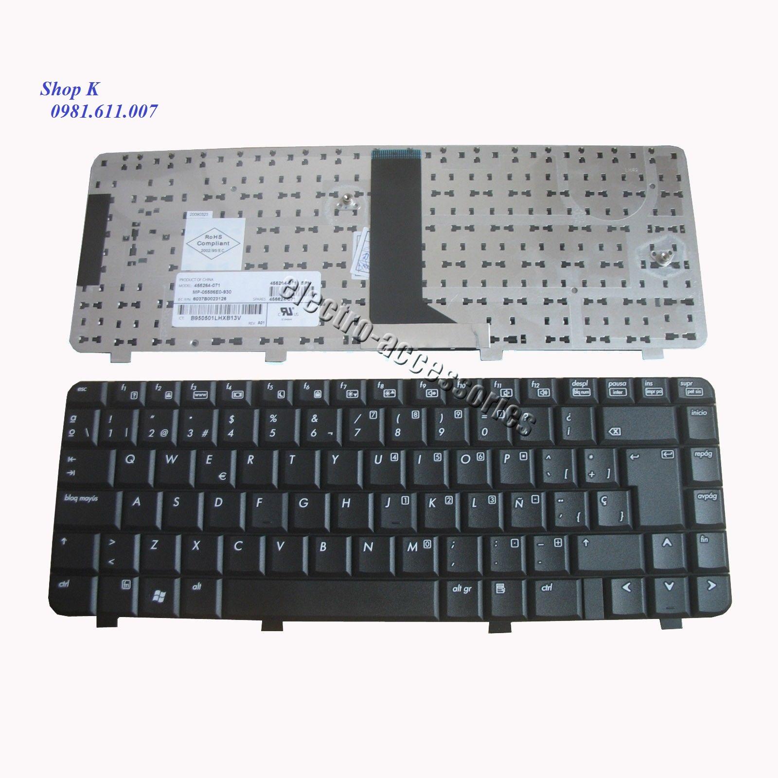 Bàn phím H.P Com.paq 540 550 (Màu Đen)