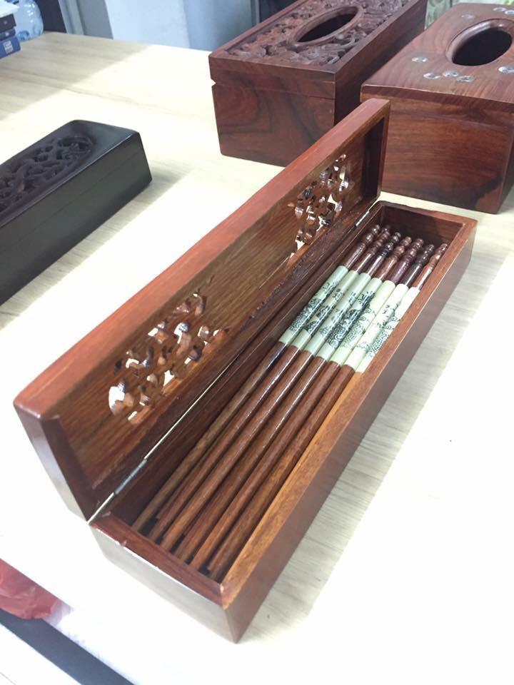 bộ hộp đựng đũa trang trí bàn thờ
