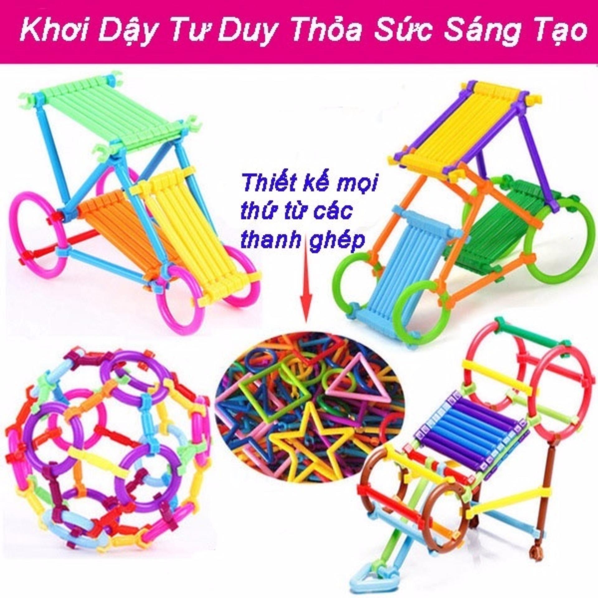 Bộ xếp hình que thông minh cho trẻ em