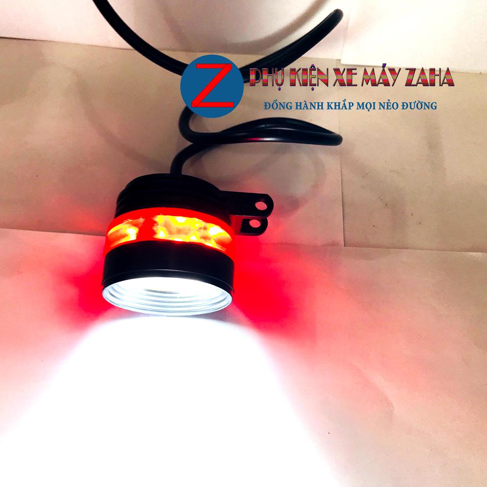 Đèn pha led xe máy L4R ZAHA + TẶNG công tắc Passing đá đèn
