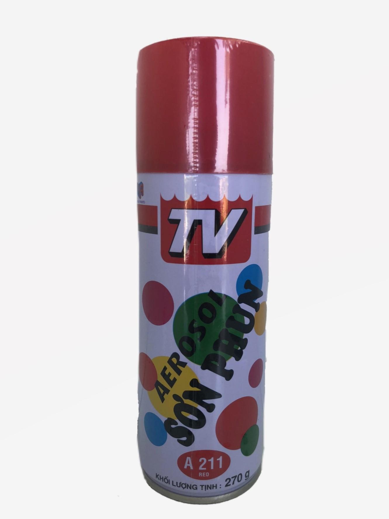 Sơn Xịt TV AEROSOL A211 270g (Màu Đỏ)