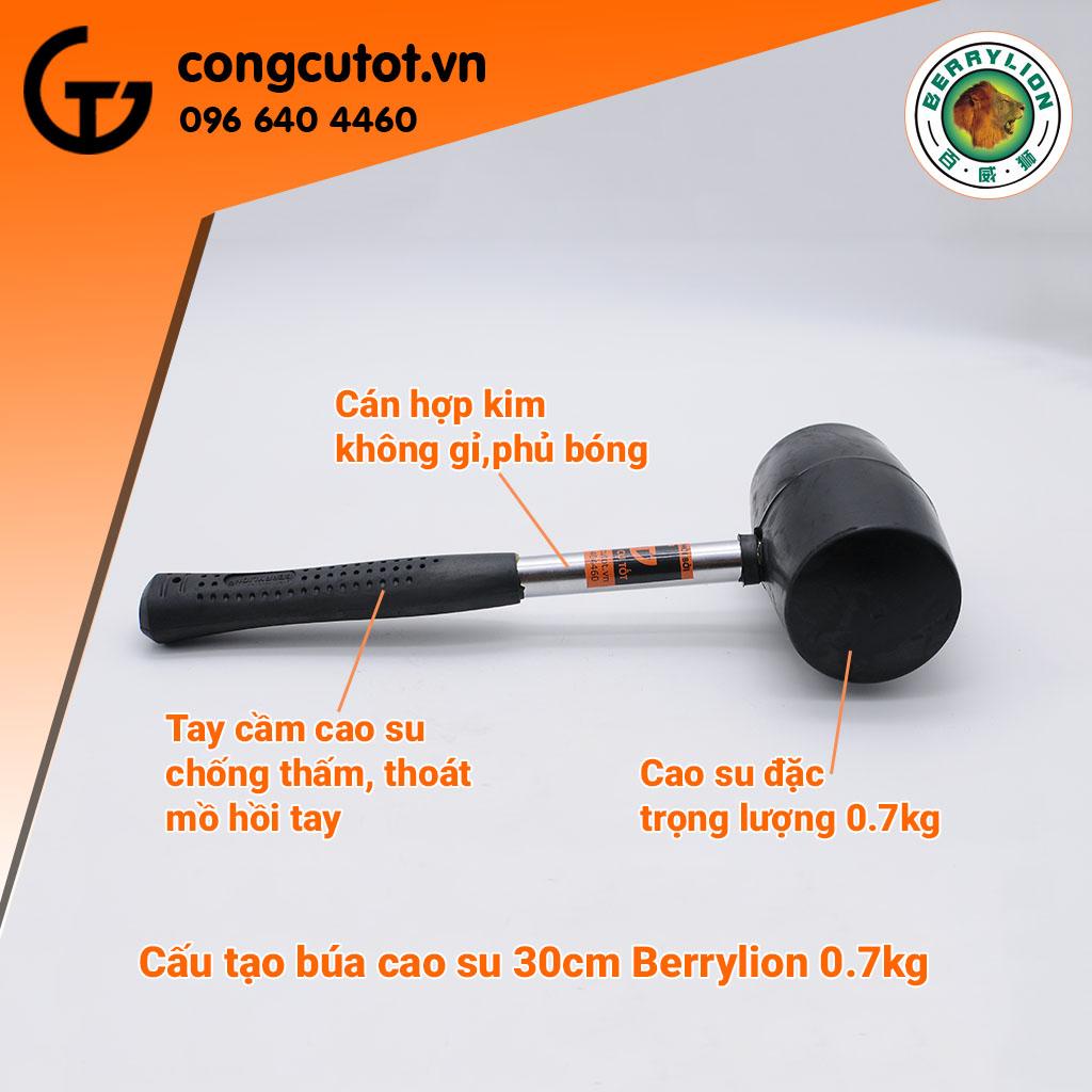 Búa cao su 0.7kg 30cm Berylion