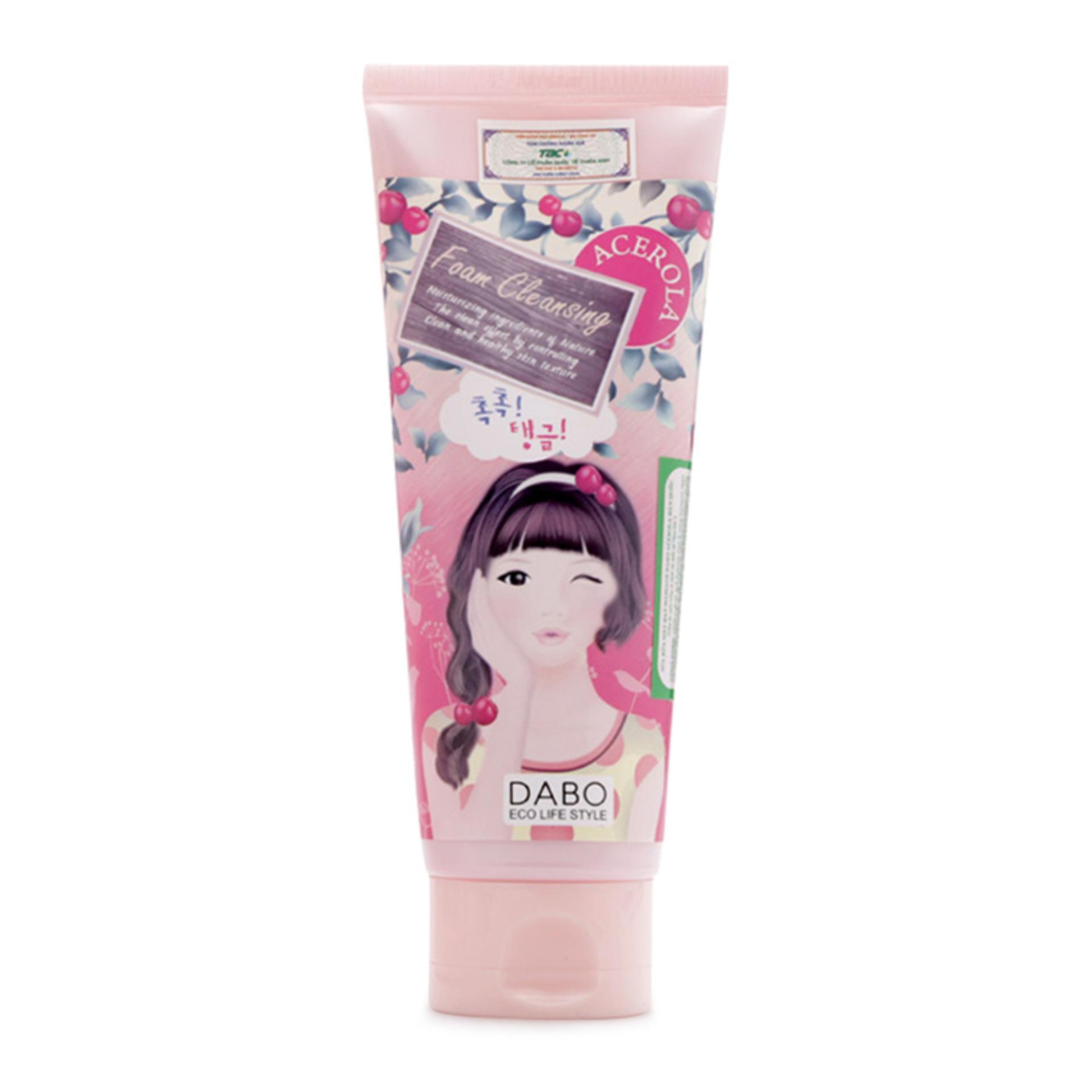 Sữa rửa mặt hạt Massage Dabo Acerola 150ml