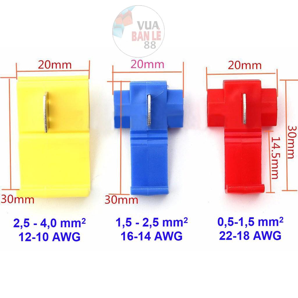 Bộ 20 Cút nối dây điện kẹp phân nhánh 24A (to)