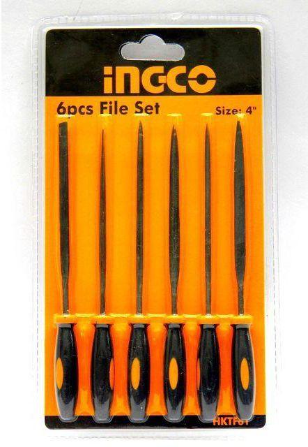 140mm Bộ giũa mini 6 chi tiết Ingco HKTF63