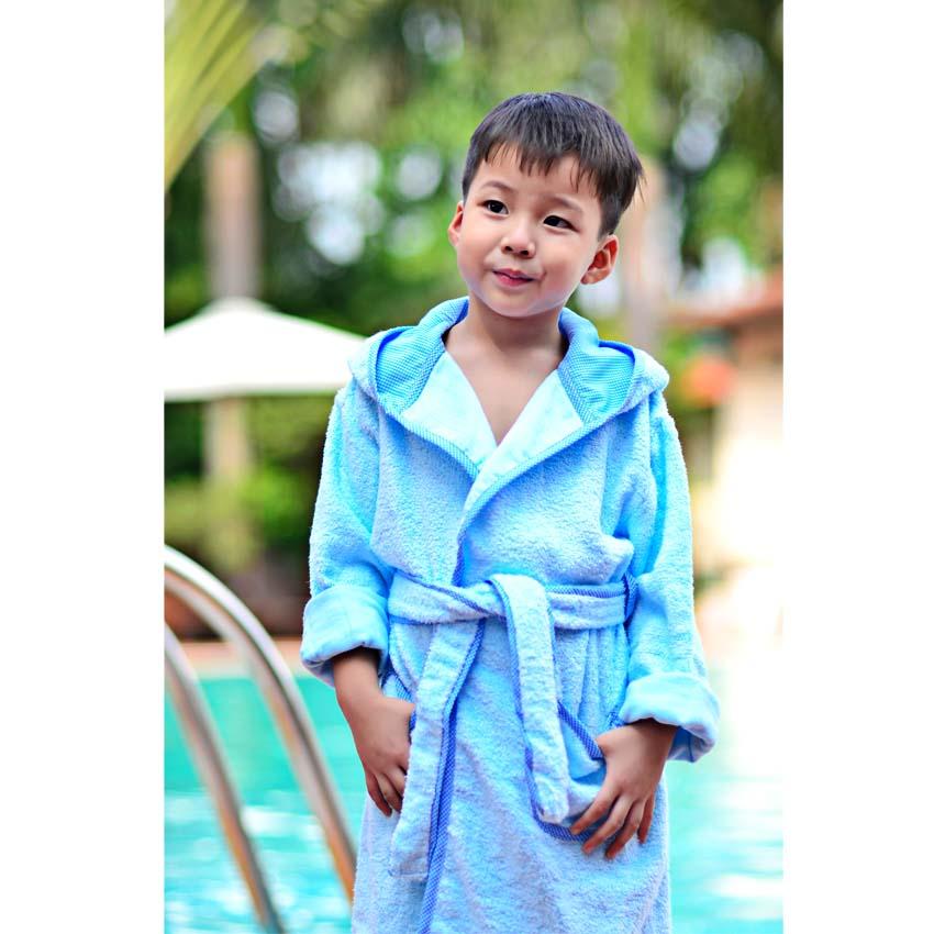Áo choàng tắm trẻ em Mollis  ACE8 (Xanh dương)