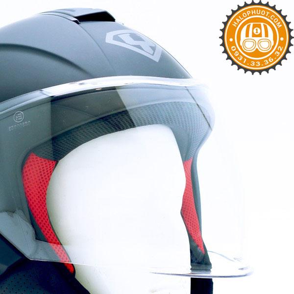 [HCM]NÓN BẢO HIỂM 3/4 YOHE 851 (ĐEN NHÁM)
