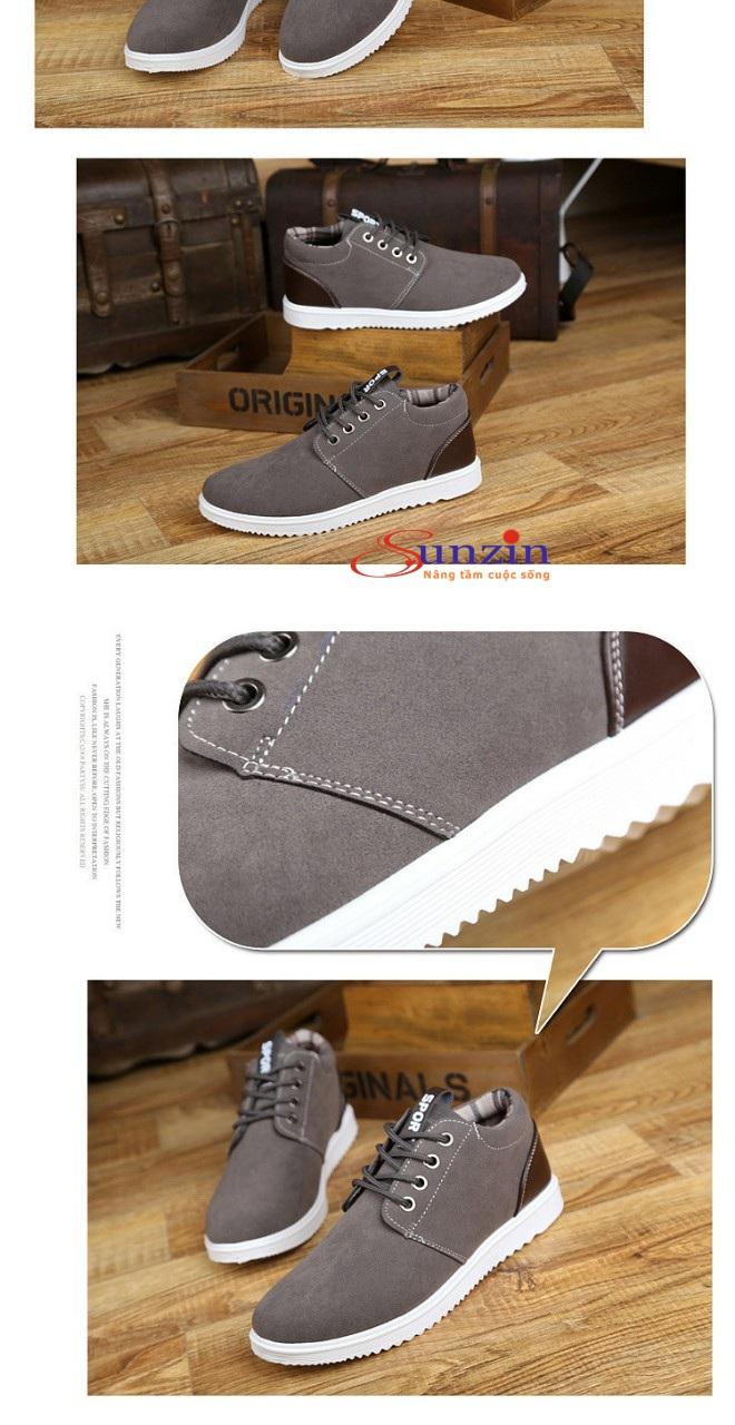 giày SNEAKER NAM hn0007( ghi)