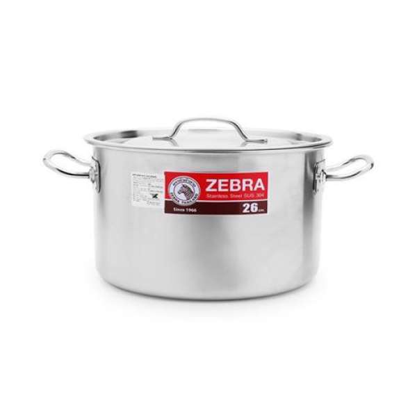 Nồi Hầm Inox Zebra 3 Lớp Vitalux - Nắp Inox 171312