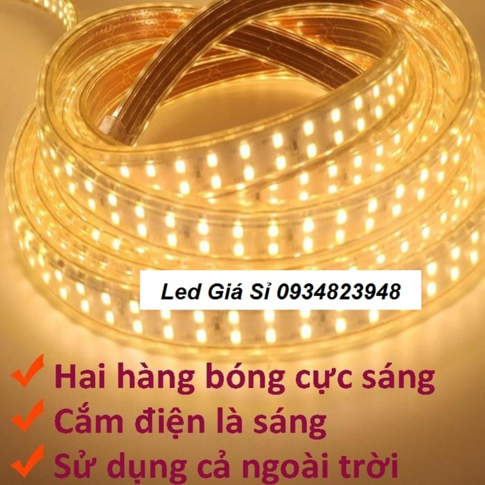 Led dây 2835 - 2 Hàng - 156 CHIP - Cao Cấp - IP65 Chịu nước - Cuộn 100m