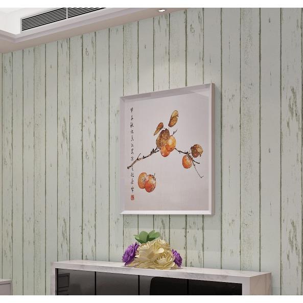5M Giấy Dán Tường - Decal dán tường  Vân Gỗ Trắng - Có sẵn keo-HPMWallpaper