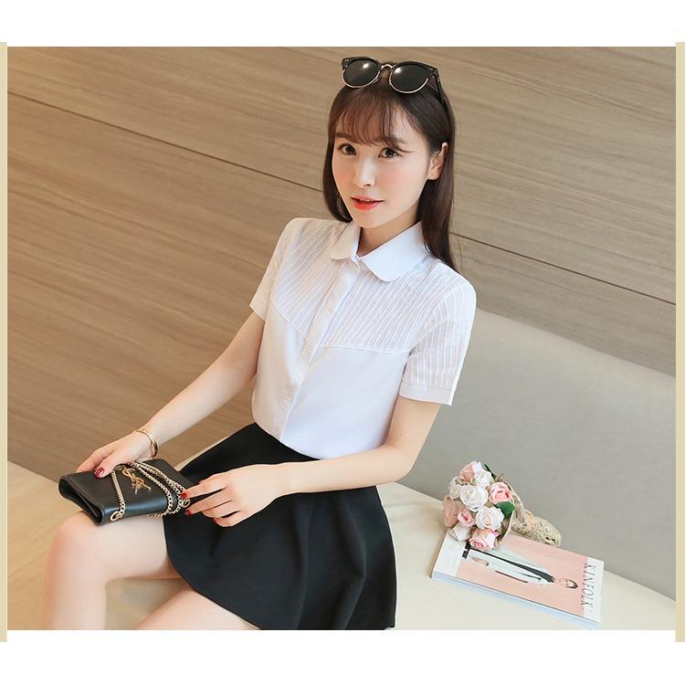 [HCM]Áo sơ mi nữ tay ngắn công sở AN01
