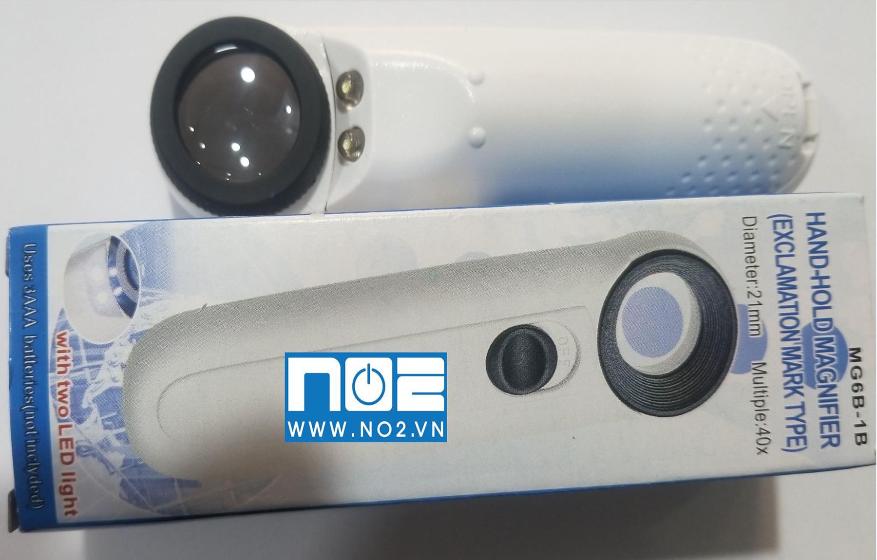 Kính lúp zoom 40 lần có led