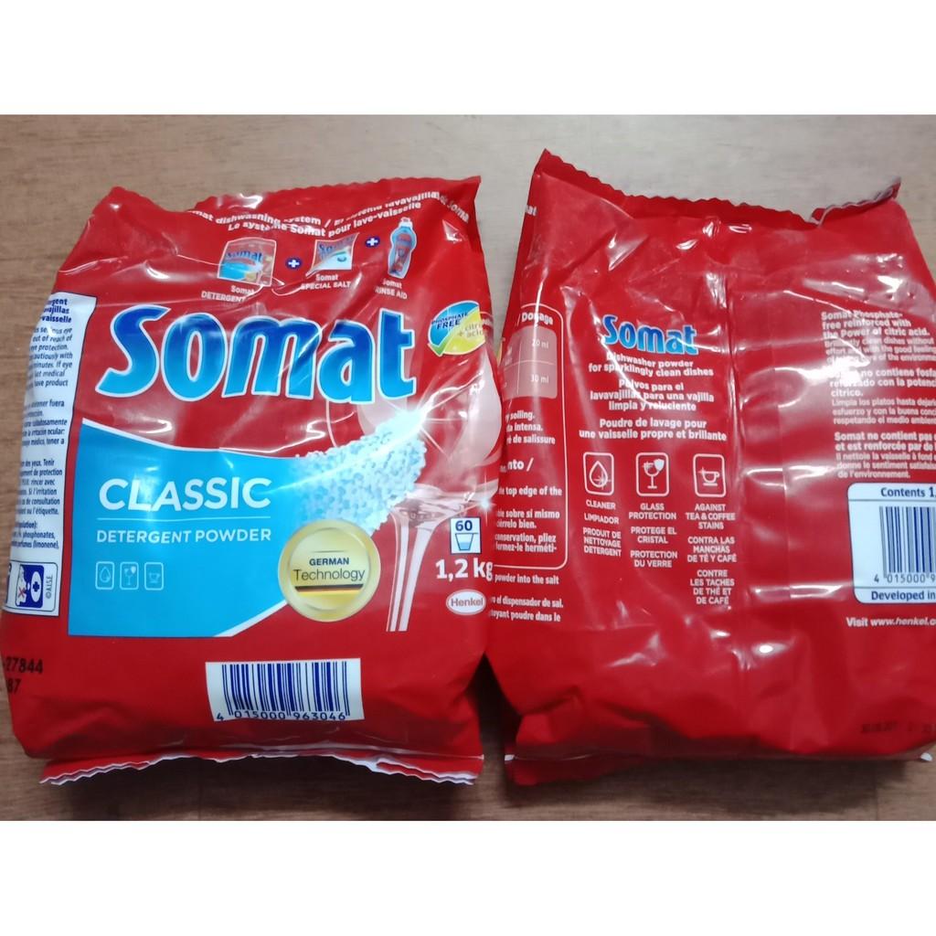 Combo 2 bột rửa chén Somat 1,2kg