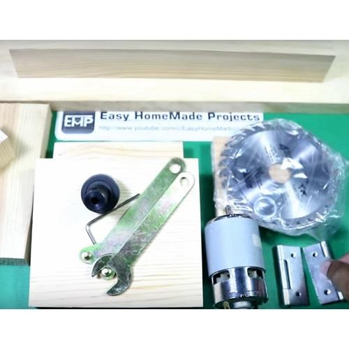 COMBO CHẾ CƯA TRƯỢT 12V TỪ ĐỘNG CƠ 775 (Tự ráp)