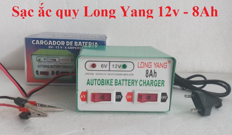Bộ sạc bình ắc quy thông minh 2 chế độ 6V và 12V - 8A