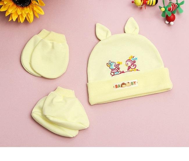 [HCM] 5 Bộ Bao tay chân và nón tai thỏ cho bé