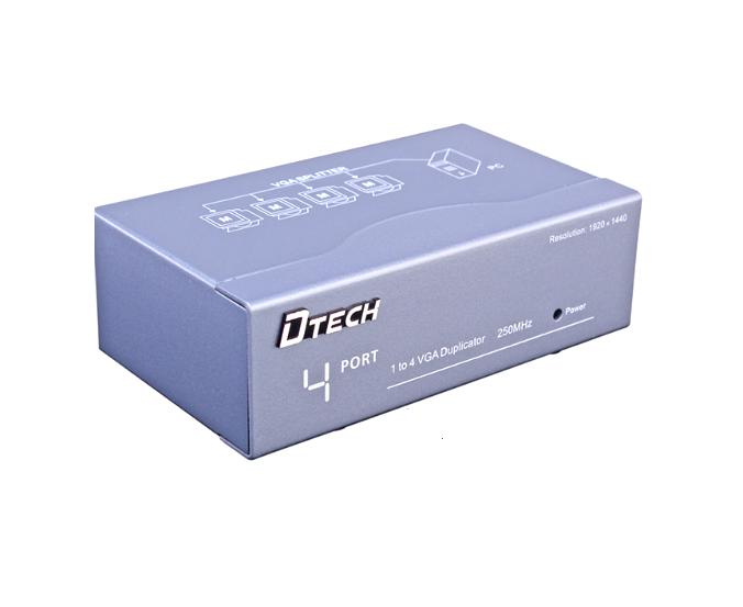 Bộ chia tín hiệu VGA 1 ra 4 Dtech DT 7254