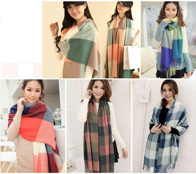 Khăn Choàng Kẻ Caro Lớn VVN1716