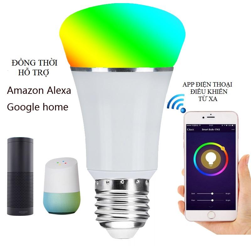 Bóng Đèn LED Thông Minh Đổi Màu RGB theo app điện thoại