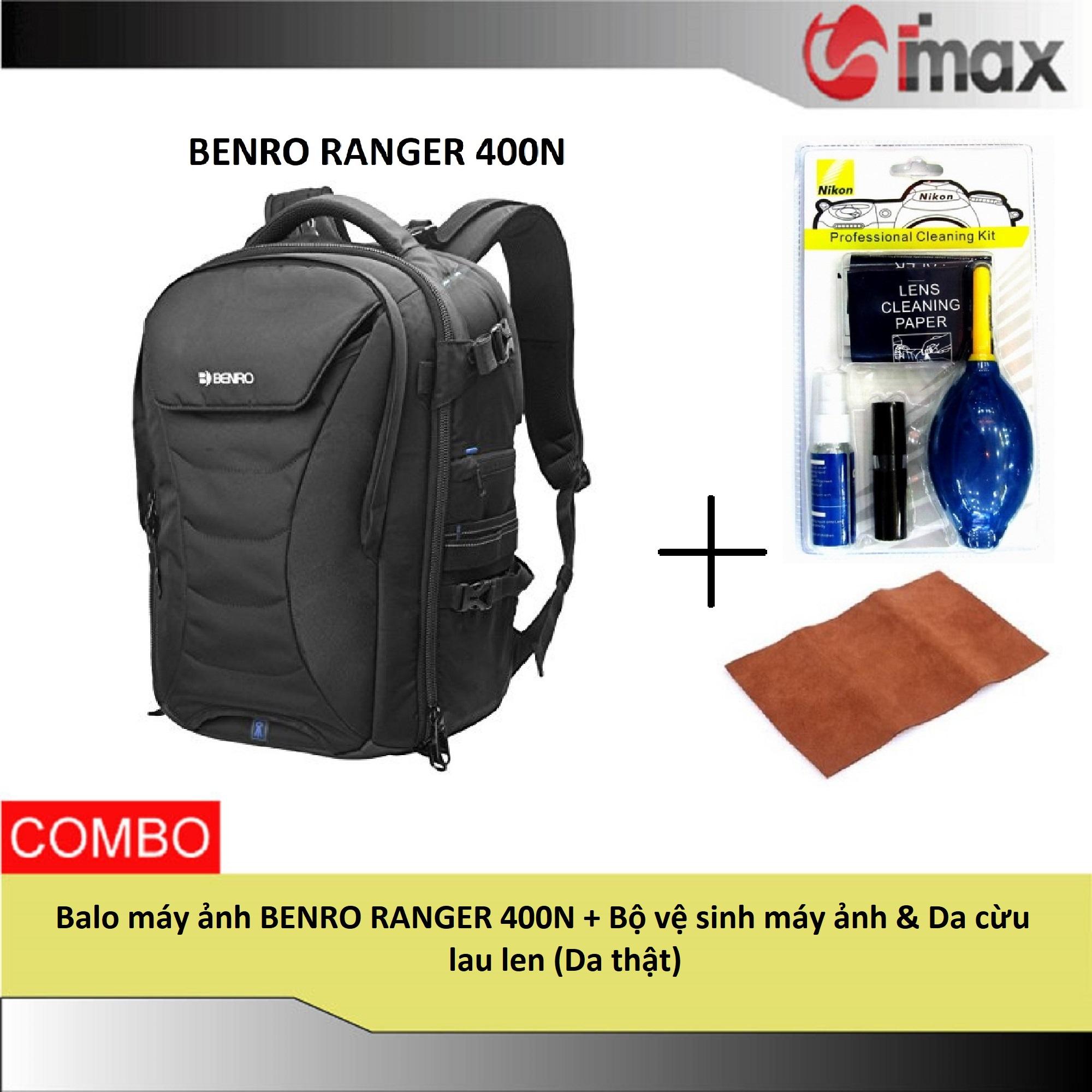 Balo máy ảnh Benro Ranger 400N + Bộ vệ sinh máy ảnh & Da cừu lau len