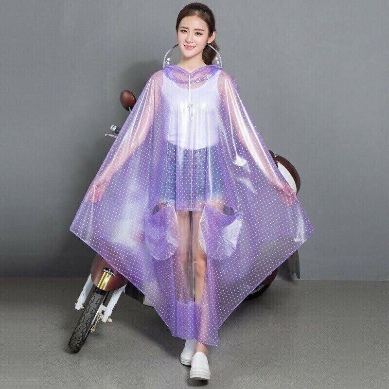 áo mưa chấm bi 1 đầu