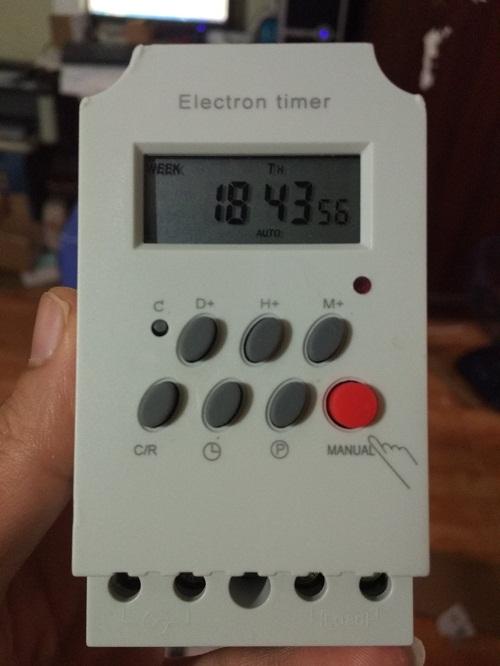 Công tắc hẹn giờ 17 chương trình Electron timer KG 316T-II ổ cắm hẹn giờ timer hẹn giờ công tắc điện thông minh