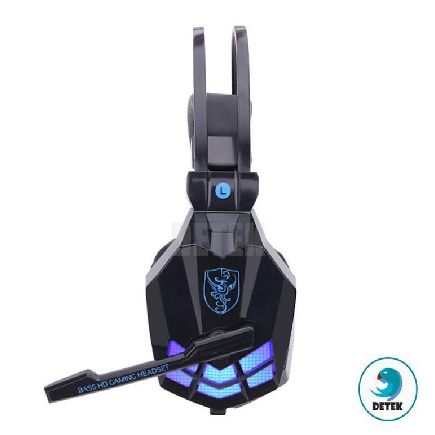 [HCM]Tai nghe game thủ Soyto SY850MV có Microphone có đèn LED (Đen Xanh)