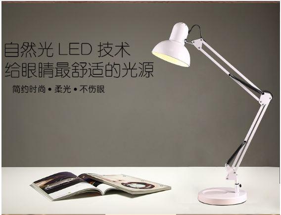 ĐÈN BÀN LÀM VIỆC LOẠI CAO LỚN 1m + BÓNG LED VÀ CHÂN KẸP BÀN