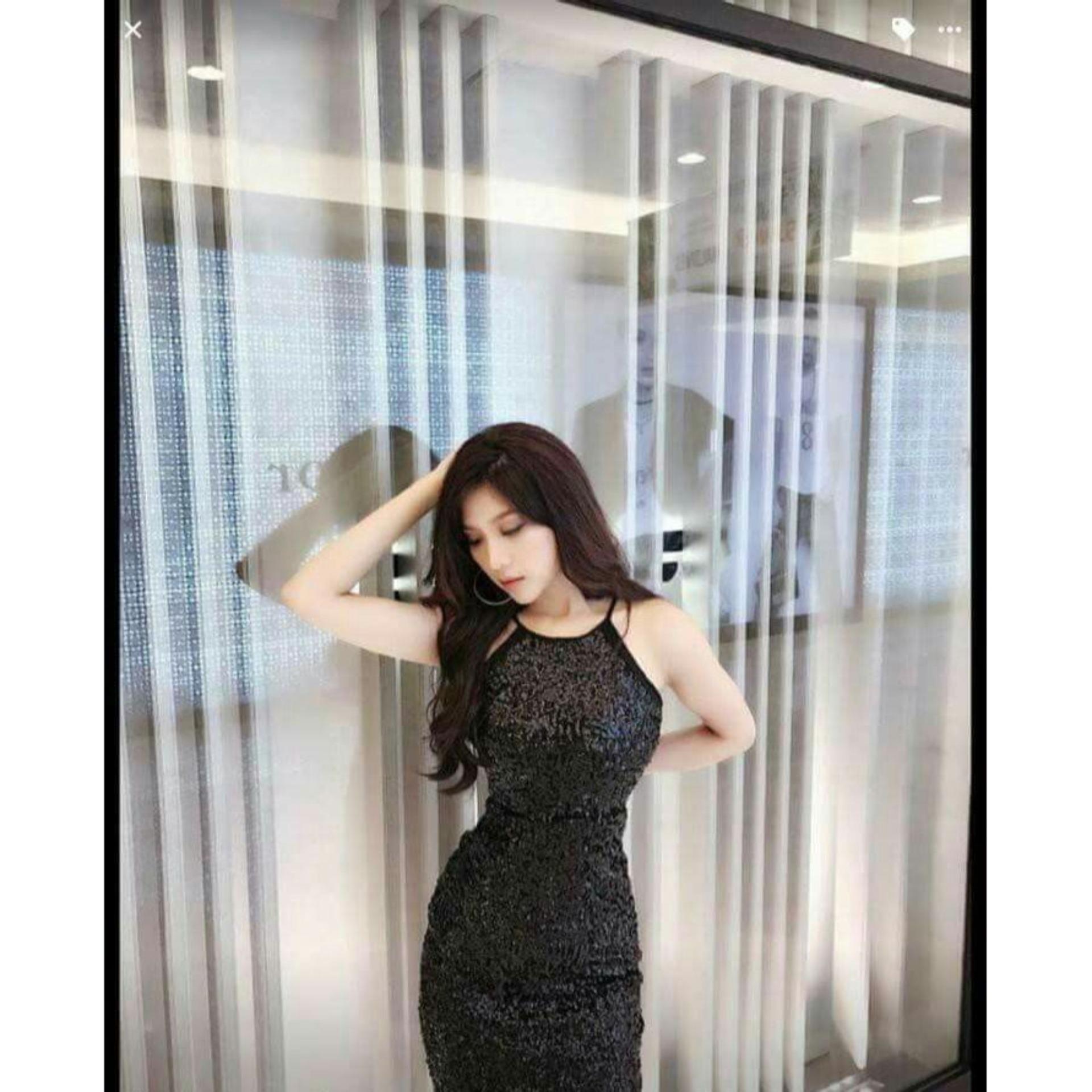 Đầm body yếm kimsa viền nẹp