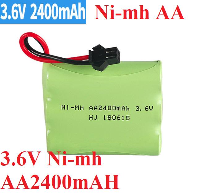 Pin 3.6v 2400mah cổng nối SM dùng cho xe ô tô điều khiển từ xa đồ chơi trẻ em
