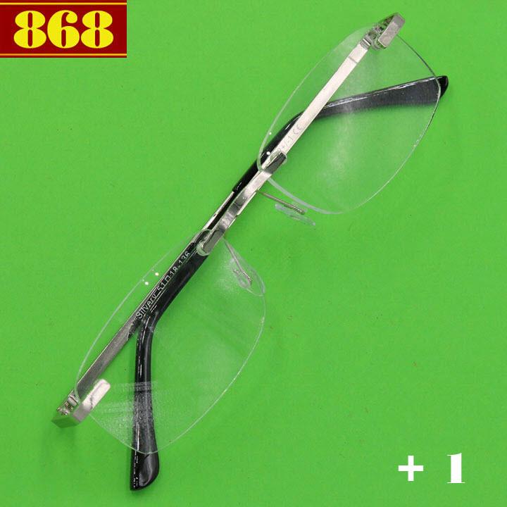 Kính lão 868 inox không viền 1 độ