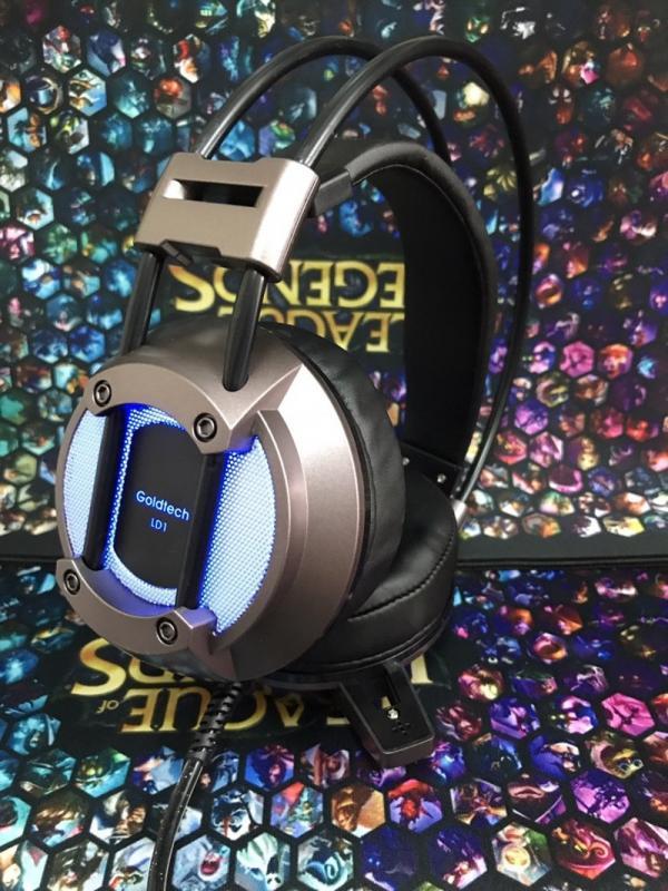 Tai nghe chơi game Goldtech LD01 có mic, led, jack 3.5