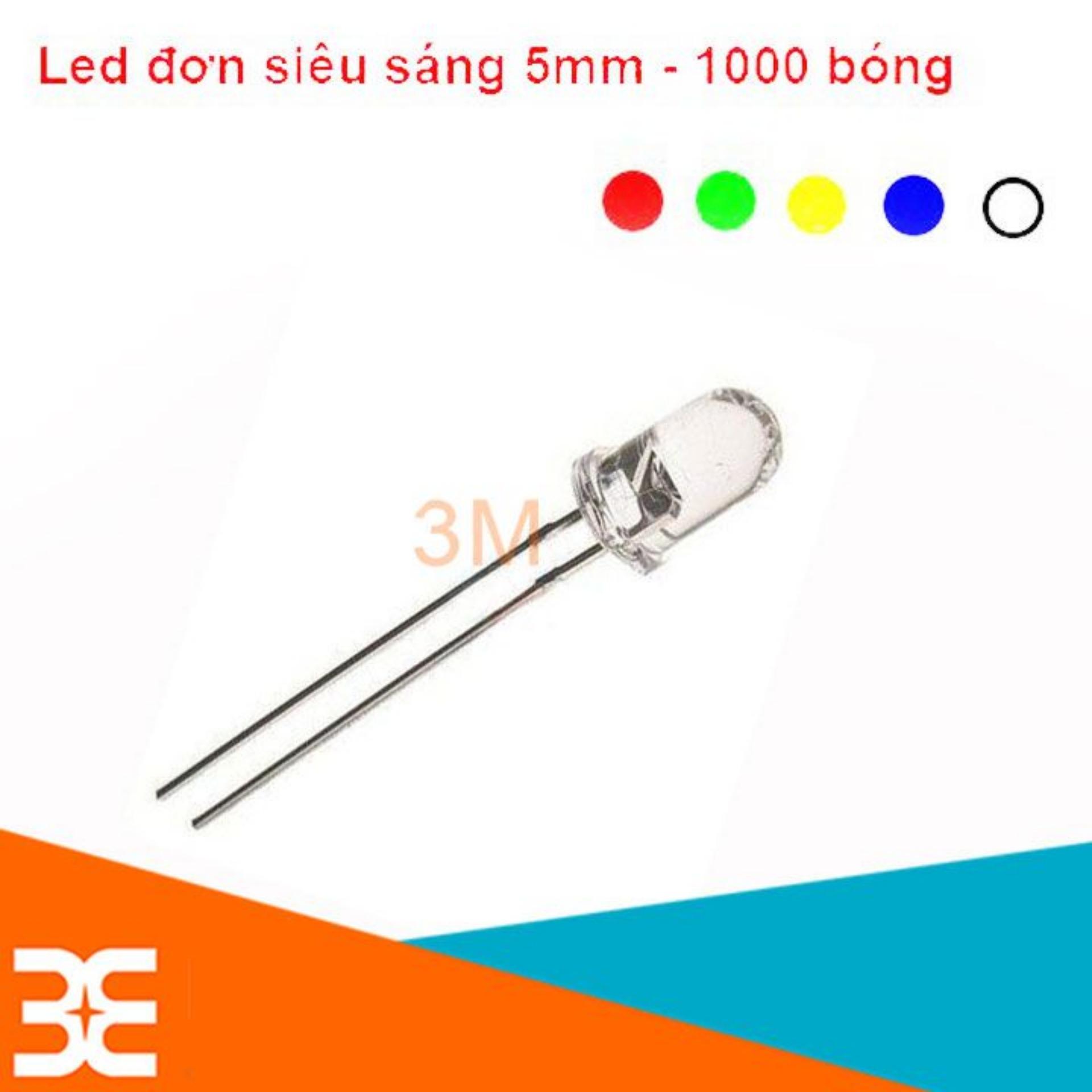 Gói 1000 Bóng Led Siêu Sáng 5mm - Đỏ
