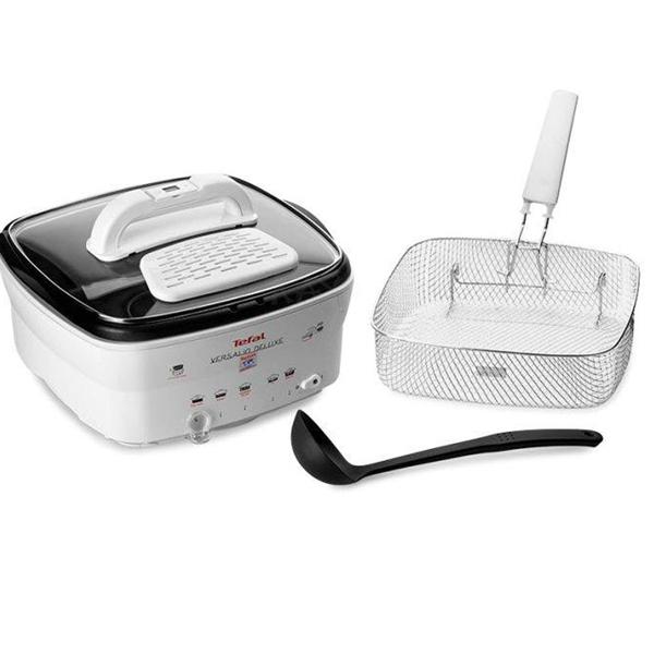 Nồi lẩu chiên điện Tefal 1600W FR4023 (trắng) - Hàng nhập khẩu